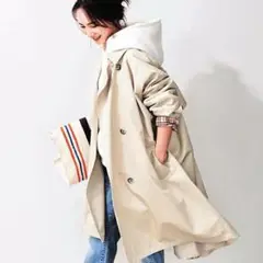 辻元舞さんコラボ オブレクト ビックシルエットダブルトレンチコート