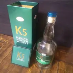 ブータン国王 即位5周年記念『K5』スコッチウイスキー 空き瓶 空き箱 激レア！