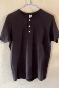 DUBBLE WORKSヘンリーネックTシャツ チャコール Sサイズ
