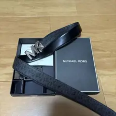 MICHAEL KORS ブラック ベルト MKロゴ