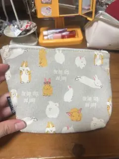 うさぎデザイン 小型ポーチ