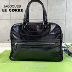 未使用級✨ジャックルコー リスボン トートバッグ エナメル ブラック A4収納可