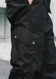 【完売品L】C/N WASHER CURVED FLARE WIDE CARGO