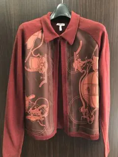 超レア 美品 エルメス アンサンブルシルクカーディガンと袖無しニットセット