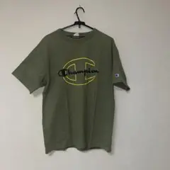 Champion オリーブ色 Tシャツ 半袖