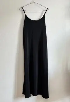 GU 黒 ノースリーブ ロングワンピース M