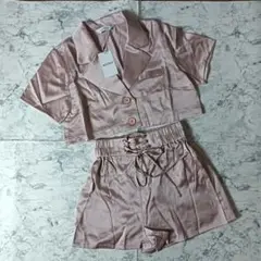 MEZELF セットアップ サテン ピンク 未使用 タグ付き