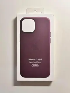 【新品未使用】iPhone 13 mini 純正レザーケース ダークチェリー 新品】iPhone 13mini 純正レザーケース ダークチェリー - メルカリ