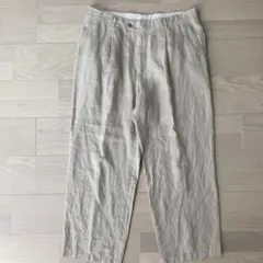 アウトプリーツ ビンテージリネンパンツ