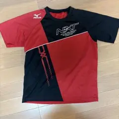 Mizuno NXT 半袖バレーボールシャツ レッド/ブラック