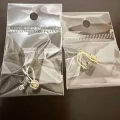 【１点物】DALISITO イヤーカフ 2個 ゴールド/シルバー ピアス穴不要