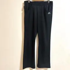 アディダス　adidas トラックパンツ　ジャージ下　黒ブラック　M