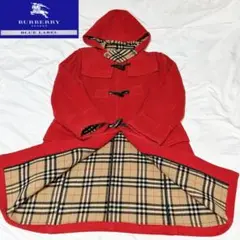 ♡美品 バーバリーブルーレーベル ノバチェックダッフルコート ウール100%