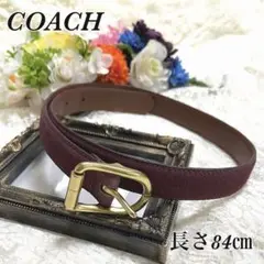 ☆ コーチ COACH ☆ レザー ゴールド スエード ベルト サイズS