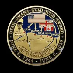 レア 1944.6.6 ノルマンディー上陸作戦 75th 記念 チャレンジコイン