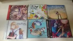新品　未使用　東方系同人音楽CD。同人音楽CD　東方CD アニメ　６枚セット
