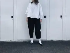 オローネ　ニューバルーンパンツ　ブラック　オオカミとフクロウ　tandey