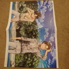 進撃の巨人　ポスター#Q　水浴びリヴァイ&エレン