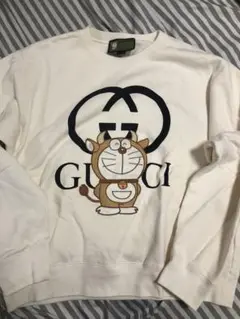 極美品 グッチ GUCCIドラえもん スウェット トレーナー 白 M 極美品 グッチ GUCCIドラえもん スウェット トレーナー 白 M