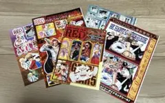 ONE PIECE FILM RED ステッカー　シール　５枚セット