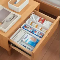 引き出し仕切り 引き出し用トレイ 8個セット 化粧収納ボックス 収納ケース