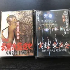 実録 武闘派極道史 八西会跡目抗争/東声会 初代町井久之 暗黒の首領　DVD2点