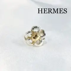 《美品》HERMES ヴィンテージ フラワー リング 7号