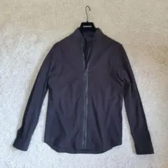美品 DIESEL BLACK GOLD ジップ式 長袖 ドレスシャツ 46 黒