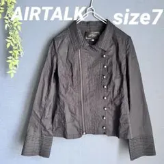 AIRTALK【7】長袖　ブラウス　ジャケット　コットン100% 日本製
