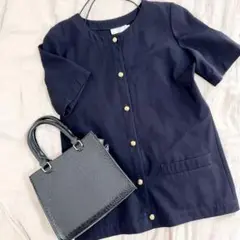 【valentino】金ボタン 半袖ジャケット