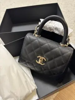 【桜餅風カラーが可愛い】限定色★CHANEL★ココハンドル14.5cm 桜餅風カラーが可愛い】限定色☆CHANEL☆ココハンドル14.5cm