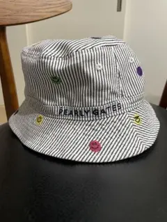 PEARLY GATES パーリーゲイツ ハット ニコちゃん ストライプ柄 FR
