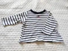 petit main ストライプTシャツ 80