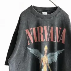 新品 Tシャツ USA バンT ニルヴァーナ NIRVANA バンド 古着 L