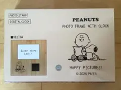 SNOOPY　時計付きフォトフレーム