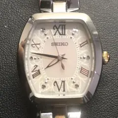 SEIKO ソーラー腕時計 1B21-0AH0 ローマ数字　ムーブメント日本製