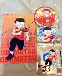 おそ松さん　松野おそ松　特典　eeo アクリル　缶バッジ　ホログラム　酔い松