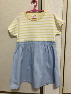 キッズ服　半袖　ワンピース　ラーゴム
