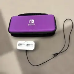 Nintendo Switch ケース 紫 充電器付き
