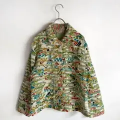 USA古着 一点物 パッチワーク 総柄ジャケット