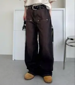 完売品　sedacle デザインポケットデニム　パープル