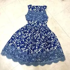 FASHTILEASUR 花柄ノースリーブワンピース