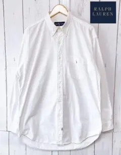 Ralph Lauren ラルフローレン ホワイト ポケット　白　シャツ　L