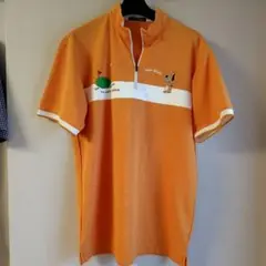 『美品』CORAGGIO オレンジ ハーフジップシャツ サイズM