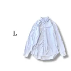 『ユニクロ』 エクストラファインコットンブロードシャツ 【L】 ボタンダウン