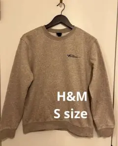 h&m トーレナー　チャコール　Sサイズ