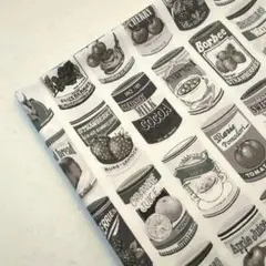 カナヤス KANAYASU モノトーン缶詰柄生地