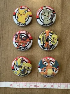 ポケットモンスター キャラクター缶バッジ6個セット