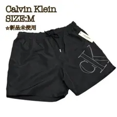 【新品】Calvin Klein カルバンクライン 水着 黒 M CKロゴ