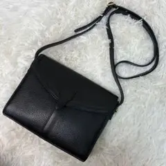バーバリーズ ショルダーバッグ レザー ノバチェック ブラック ポシェット